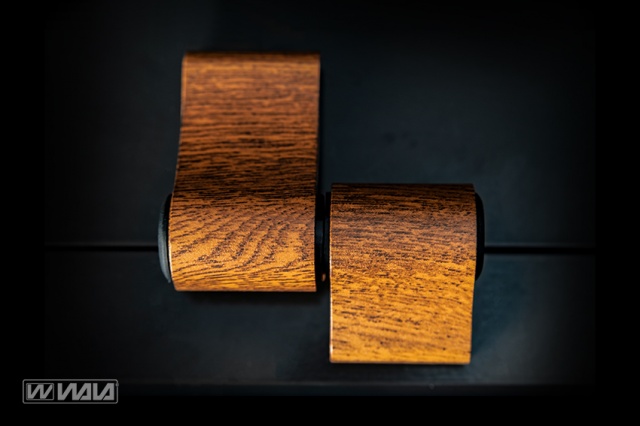 Surface hinges WX 2-wings asymmetric Gold oak