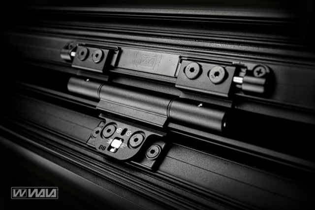 Roller hinges WR-1R RAL9005 Structure