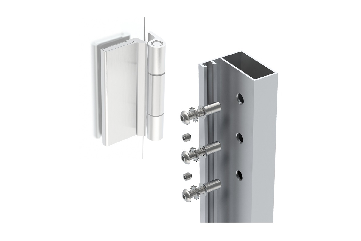 for WT glass sheet hinge