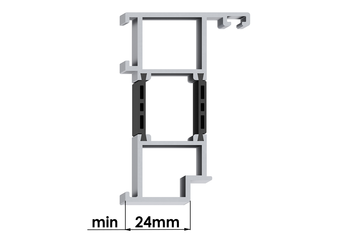 for narrow frame hinges