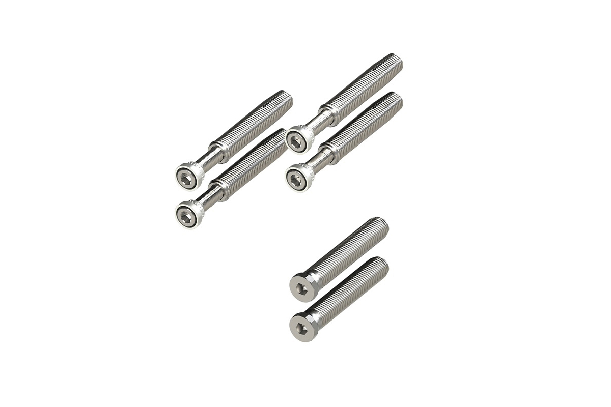 Dübel 64mm und Quick-fastening screws 71,5mm - 3-flügelig