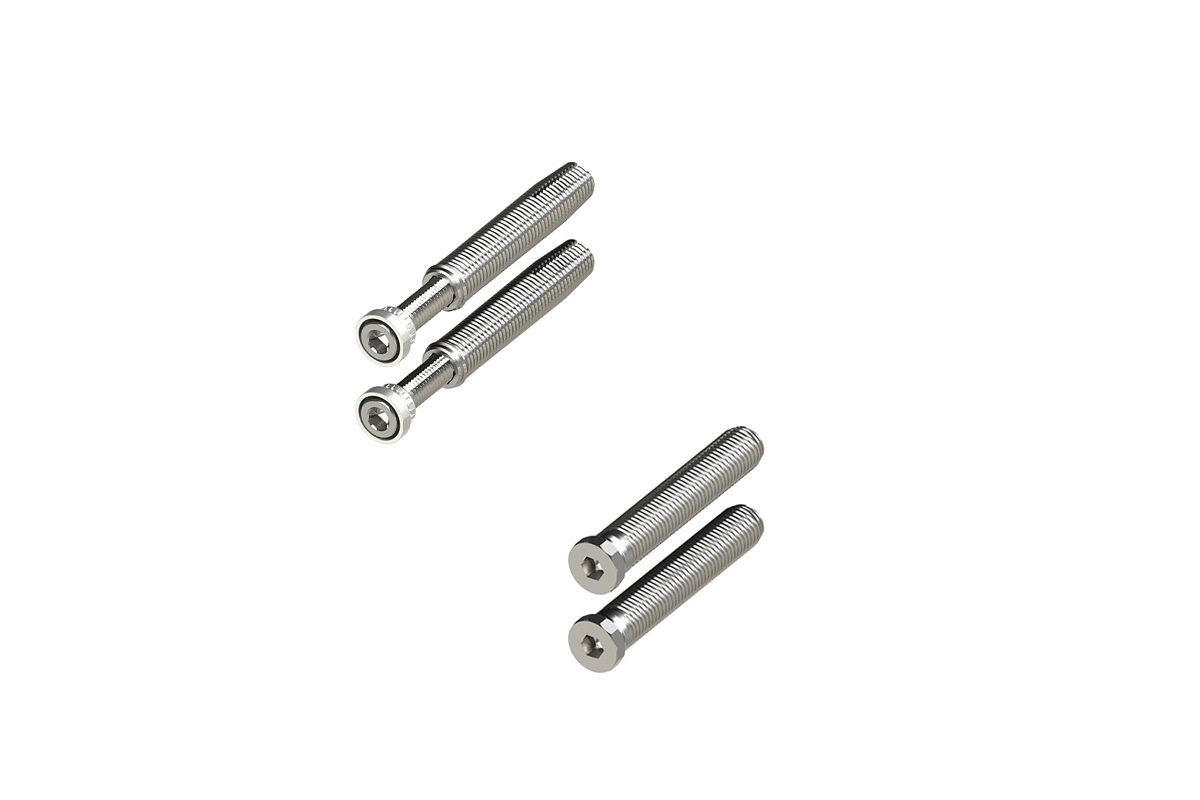 Dowel sleeve 64mm and quick-fastening screw 71,5mm - 2 wing