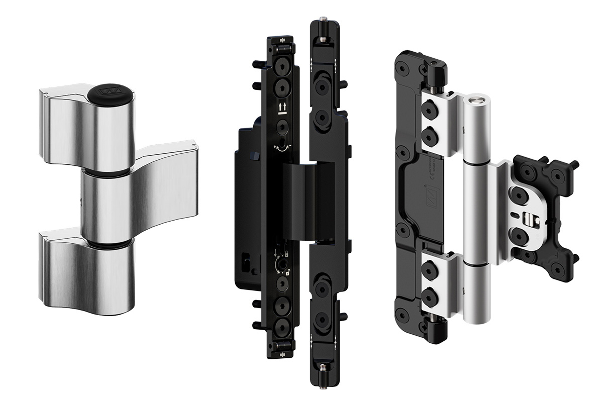 Hinges for aluminium systems