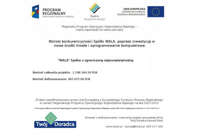 Regional Program of the Śląskie Voivodeship for the years 2007-2013 1.2.4