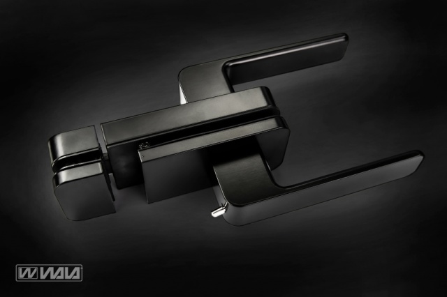 Magnetic Door Handle with a lock H4S36 RAL9005