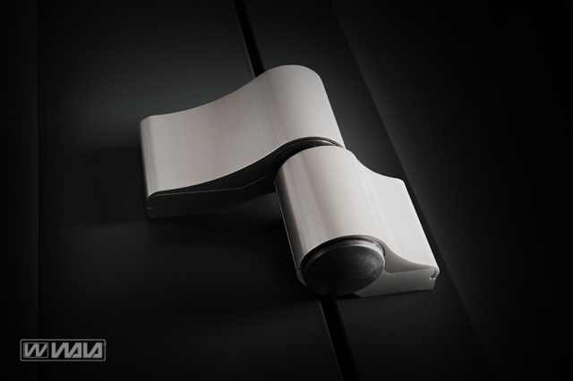 Surface hinges MX asymmetric 2-wings INOX