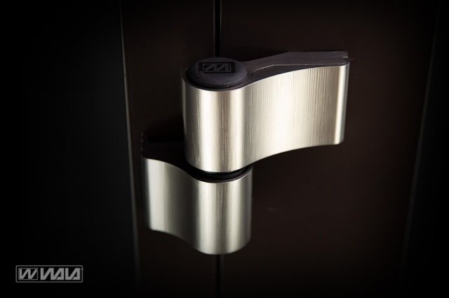 Surface hinges WX 2-wings asymmetric INOX