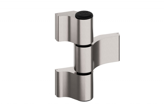 Surface hinges WEX asymmetric 3-wings INOX