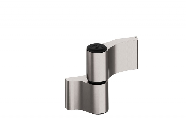 Surface hinges WEX asymmetric 2-wings INOX