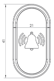 WALA - sensor dotyku z grawerem dzwonka rura fi30